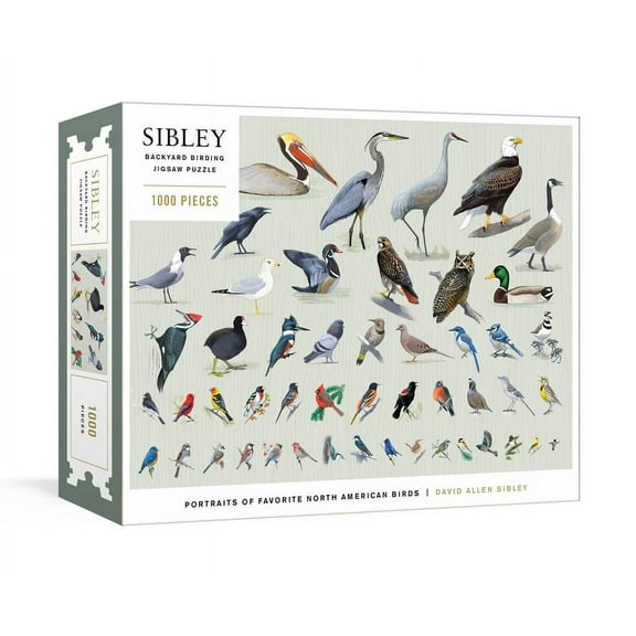 Sibley Backyard Birding Puzzle: 1000-Piece Jigsaw Puzzle with Portraits of Favorite North American Birds : Jigsaw Puzzles for Adults