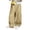 Khaki, variant on Girls' Wide Leg Twill Pants Elastic Waist Pull-On Relaxed Straight Fit Side Seam Front Pocket Casual School Outdoor Daily Wear