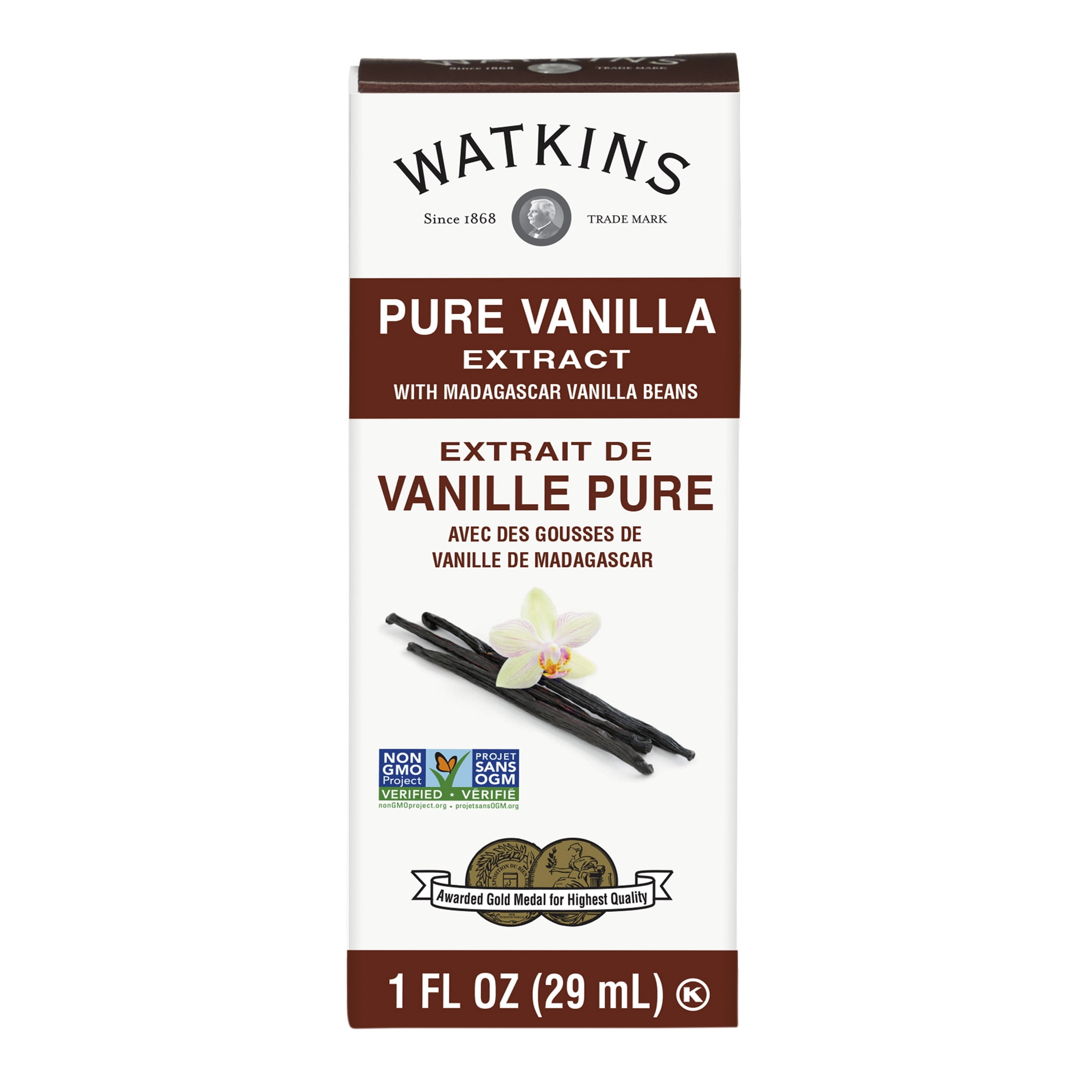 Watkins Pure Madagascar Bourbon Vanilla Extract, 1 fl oz
