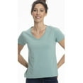 thumbnail image 2 of Wear Sierra Women's V-Neck T-Shirt, Turkish Pima Cotton, Soft & Breathable, Aqua Verde, Large, 2 of 6