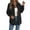 Black, variant on IWRICH Women's Corduroy Shacket Blouses Button down Shirts Pocket Long Sleeves Tops Jacket Coats Red XL