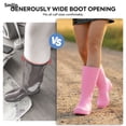 thumbnail image 4 of SMILIN Rubber Wide Calf Rain Boots for Women, Pink, Size 6, 4 of 10