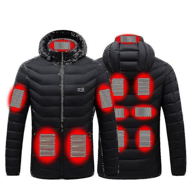 Chaqueta calefactable de 11 áreas para hombre y mujer, chaquetas calefactoras eléctricas de invierno con Usb para exteriores, abrigo térmico deportivo cálido, ropa, chaleco calentable