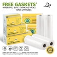 thumbnail image 6 of Vacuum Sealer Rolls - 11" X 25' (4 Pack  100ft) Heavy-duty 33% Thicker Works With Foodsaver Weston Anova & More Food Storage Sous Vide Freezer Microwave Boil Safe, 6 of 8
