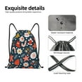 thumbnail image 4 of Rocae Holiday Christmas Cookies for Gym Bag Drawstring Bags Gym Backpack for Gym, Travel, Sports, Swimming, Beach-Small, 4 of 6