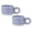 Blue 2PC, variant on AFACUHX Handmade Ceramic Mug with Handle Modern Print Porcelain Cup for Coffee Milk Hot Chocolate Handgrip Cups Ideal Couple & Daily‑Use Cups (2PC)