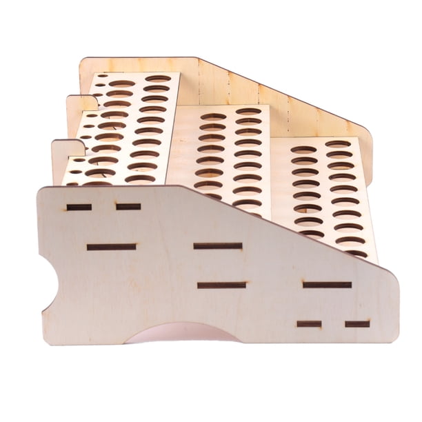 Modelo Pintura Pintura Simple Conveniente Madera Craft Pigment Holding Racks Pinturas únicas Organizador Tubo Estantes de Escritorio Contenedor Contenedor AweSitey HA012222-00