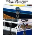 thumbnail image 5 of Boat Fender Clips,Quick Release Adjustable Boat Rail Cleats Fender Clips for Boat Bumpers, Boat Bumper Holder Hanger Adjuster for Pontoon Boat Bass Boat Jon Boat, 5 of 5