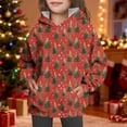 thumbnail image 6 of BaoFuBaoMei Lightweight Hoodies for Boys Girls Christmas Christmas Tree Long Cuffed Sleeve Sweatshirt Tops with Pockets Loose Hooded Fall Clothing for Christmas Dinner Vacation Holiday, 6 of 8