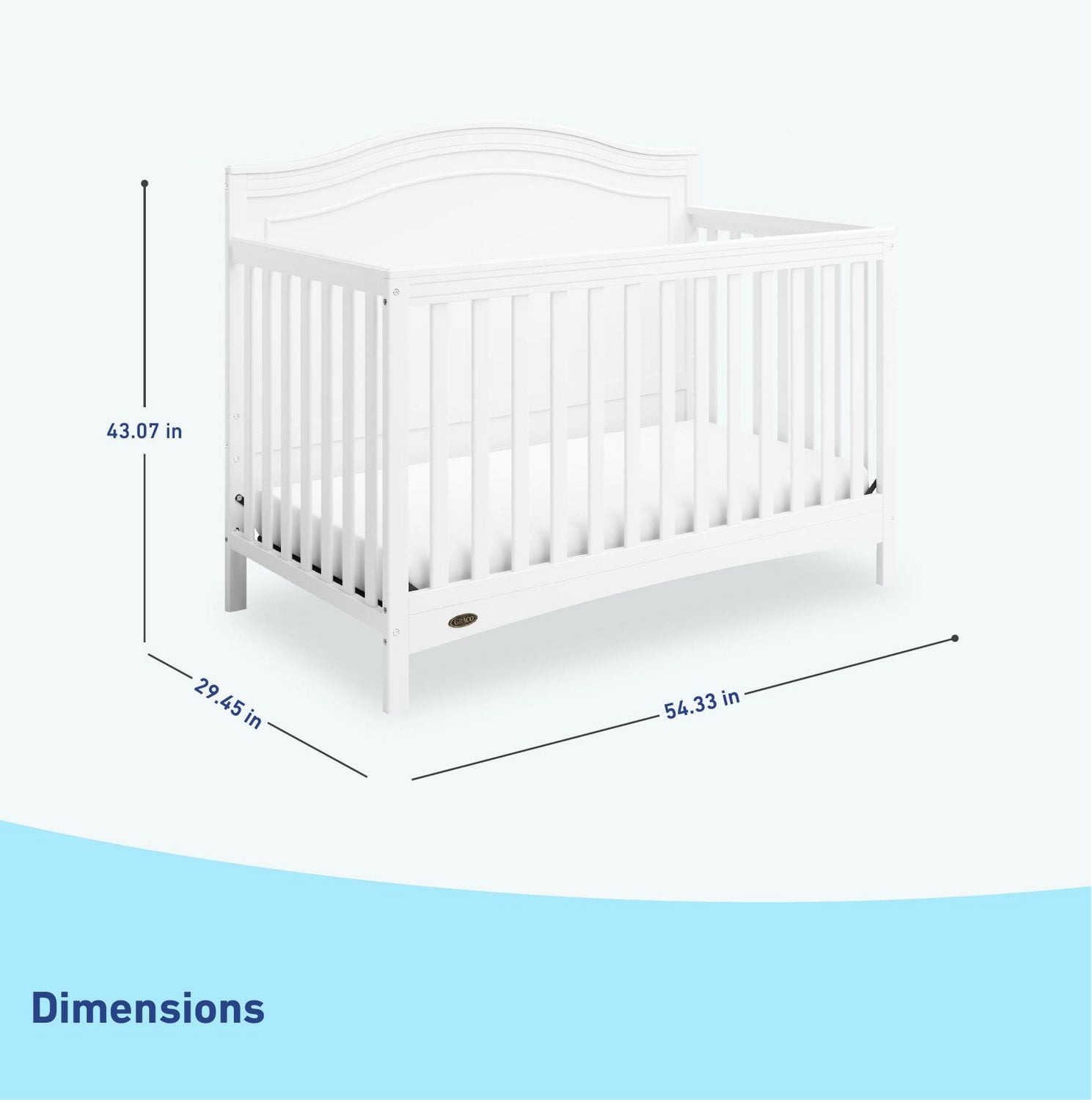 Graco Paris 4-in-1 Convertible Crib