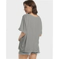 thumbnail image 3 of Women's Casual Short Sleeve T-Shirt, Crew Neck Basic Tee, Soft Comfortable Everyday Top, 3 of 6