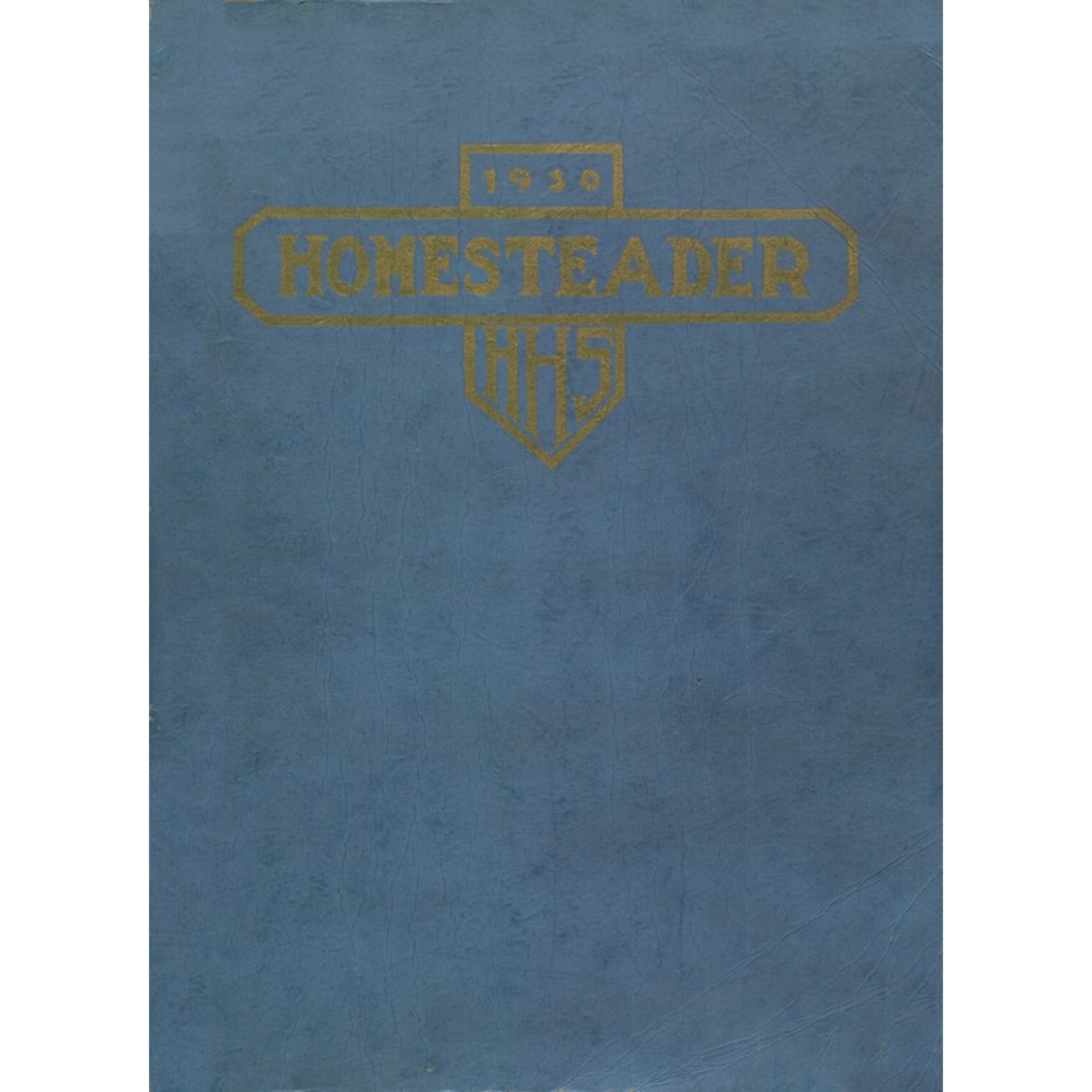 (Custom Reprint) Yearbook: 1930 Homestead High School - Homesteader Yearbook (Homestead PA)