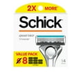 thumbnail image 3 of Schick Quattro Titanium Razor Blade Refills, 8ct, Men's Razor Refills, 3 of 9
