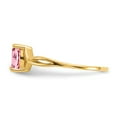 thumbnail image 4 of 14K Yellow Gold Ring Band with Stones (10) October Pink Tourmaline Oval, 4 of 5