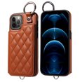 thumbnail image 1 of iPhone 12 PRO Case ,Card Slots Leather Wrist Strap Phone Cover for iPhone 12 PRO, 1 of 5