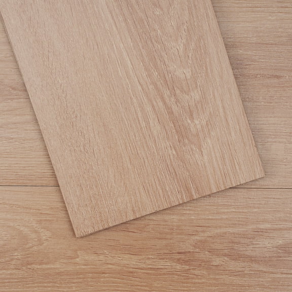 VEVOR Self Adhesive Vinyl Floor Tiles 36 x 6 inch, 36 Tiles 2.5mm Thick Peel & Stick, Natural Wood Grain DIY Flooring for Kitchen, Dining Room, Bedrooms & Bathrooms, Easy for Home Decor