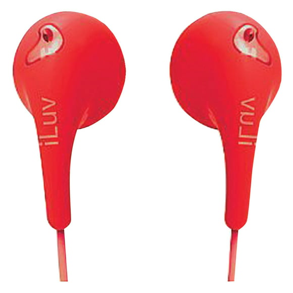 iLuv IEP205RED Bubble Gum II Earbuds (Red)