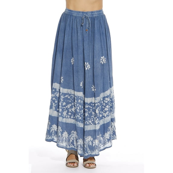 Batik Skirt (Denim / Denim, X-large)