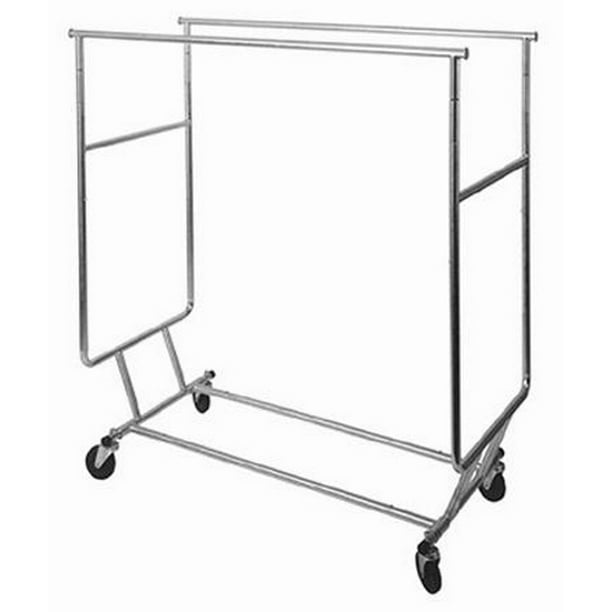 Double Collapsible Rolling Rack