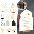 thumbnail image 3 of Reusable Acrylic Ramadan Calendar Board Wooden Base Table Ornament Mubarak Ei ия T1F3, 3 of 5