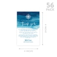 thumbnail image 5 of Koyal Wholesale Navy Blue Watercolor Nautical Wedding Thank You Place Setting Cards for Table Reception, 56-Pack, 5 of 5