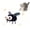 Black-Fly, variant on Interactive Electric Butterfly Cat Toy, Fluttering Electric Bug Cat Toy, with Vibrating Flapping Wings