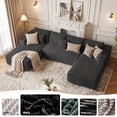 thumbnail image 3 of Liaroo 134.7" U-Shaped Modular Sectional Sofa with Chaise, Cloud Boneless Couch for Living Room, Apartment & Theater Room, No Assembly Required, 3 of 13
