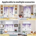 thumbnail image 5 of Wisteria Kitchen Curtains Window Panels, Purple Flowers Butterflies Vintage Spring Insulated Window Treatment Curtain, Grommet Curtains for Bedroom/Living Room/Bathroom, 2 Piece 42"Wx45"L, 5 of 8