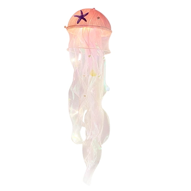 Lámpara de Luz Nocturna Led Medusa en Forma de Linterna, Medusa Brillante en Forma de Decoración Colgante Luz Nocturna Decoración de la Cama Lámpara de Luz Nocturna