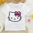 thumbnail image 3 of Camiseta de verano de los años 2000 con Hello Kitty para niños, bonita camiseta de Sanrio para niños, ropa de manga corta, camiseta para niños y niñas, 3 of 5