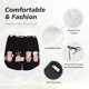 thumbnail image 4 of Balery Baker Gnome Pantalones cortos deportivos para mujer con forro y dos bolsillos, elásticos, para entrenamiento, gimnasio, yoga-X-Large, 4 of 7