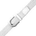 thumbnail image 2 of Falari Men Women Canvas Elastic Fabric Woven Stretch Braided Belt - White X-Large, 2 of 5