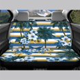 thumbnail image 3 of CHAQLIN Tropical Floral Stripe Print Back Bench Protectors for Men, 2 Pcs Car Rear Seat Protectors Stretch Non-Slip Rear Bench Seat Cover, 3 of 7