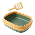 thumbnail image 2 of Caja de arena semicerrada para gatos Yuyangstore Kitty Litter Pan Amarillo verde, 2 of 8