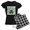 With Checker Pant, variant on - Chicago Irish - Women's Dark Pajamas