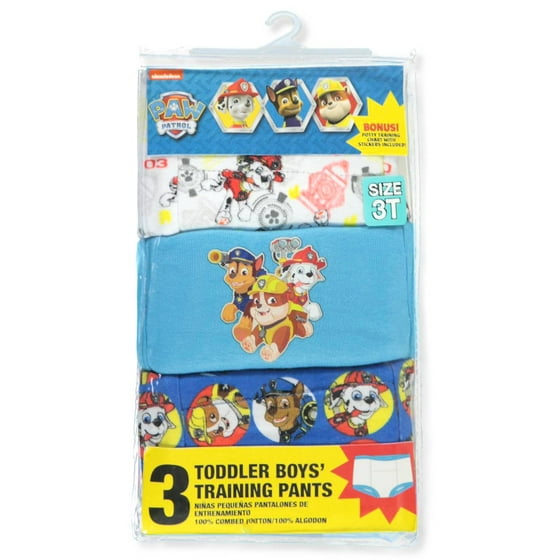 Paw Patrol Toddler Boys' Training Pants, 3 Pack