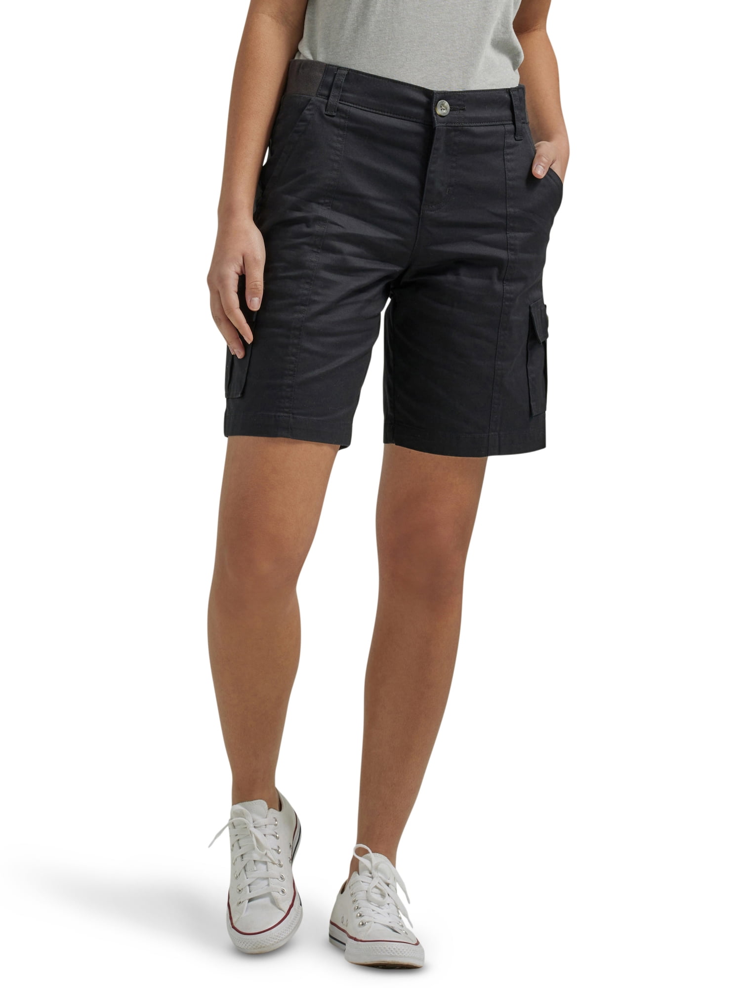 Lee Women's Flex-To-Go Relaxed Fit Cargo Bermuda Shorts, Sizes 2-18 ...