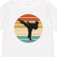 thumbnail image 4 of Inktastic Karate Martial Arts Silhouette Boys or Girls Long Sleeve Toddler T-Shirt, 4 of 5