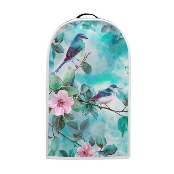 HELLHERO Hummingbird Flowers Food Processor Cover 1pc Washable for Friends