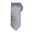 thumbnail image 1 of Premier Mens Double Stripe Pattern Formal Business Tie, 1 of 3