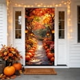thumbnail image 5 of Thanksgiving Door Cover 35x71 inch, Fall Door Curtain, Autumn Pumpkin Harvest Banner for Indoor Outdoor Decor Photo Booth Props, 5 of 6