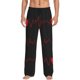 thumbnail image 1 of Balery Cardiogram and Heart Pantalones de pijama para hombre, pijama ultraligero, pantalón de descanso-Small, 1 of 6