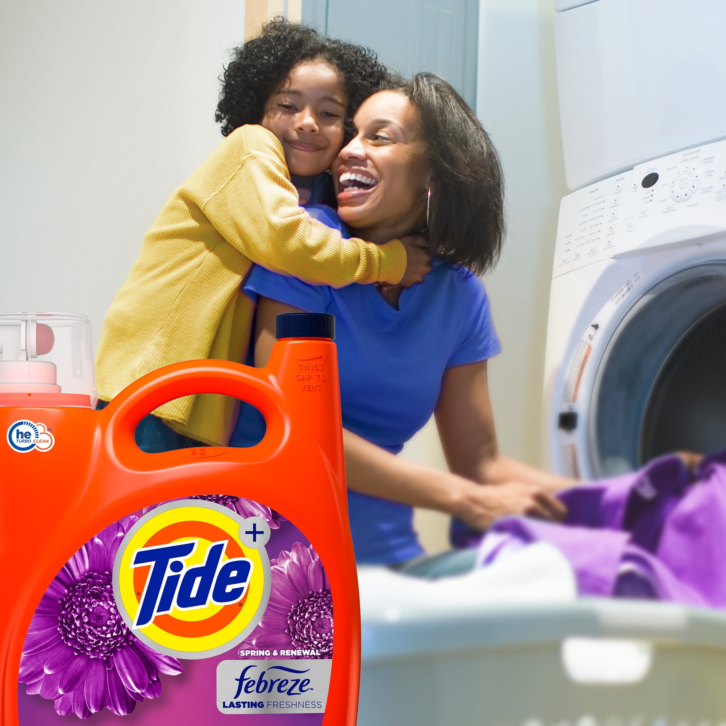 Tide Plus Febreze Spring & Renewal Liquid Laundry Detergent, 146 fl oz