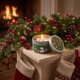 thumbnail image 2 of Tyidzon Christmas Scented Candle 2.4" Tin Scented with Dried Petals, Natural Soy Wax Aromatherapy Jar for Holiday Party Decor, Festive Home Gift, 2 of 6
