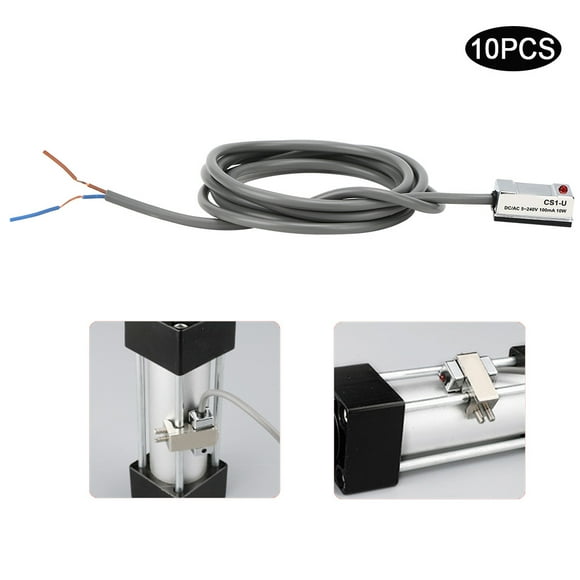 Cylinder Magnetic Switch,10Pcs Magnetic Switch CS1U Magnetic Switch Reed Switch Breakthrough Technology