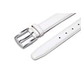 thumbnail image 6 of Men's Belt, Genuine Leather Dress Belts for Men with Single Prong Buckle- Classic & Fashion Design for Work Business and Casual (White, 38in), 6 of 6