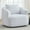 White, variant on Leumius Swivel Accent Chair,360° Round Upholstered Armchair with One Soft Pillow,Teddy Fleece High-Resilience Sponge Single Sofa for Living Room, Bedroom, Apartment,No Assembly,Antique Dark Grey