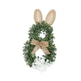 thumbnail image 2 of Corona de puerta con forma de conejito de Pascua para restaurante, fiestas, bodas Orejas sólidas, 2 of 9