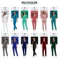 thumbnail image 6 of VIAOLI Women's Scrubs Set - Soft Stretch V-Neck Top & Elastic Waist Pants for Medical Professionals, 12 Colors, 6 of 6