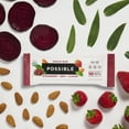thumbnail image 3 of Possible Snack Bar - Organic Energy Bars with 10g of Plant-Based Protein - Vegan, Gluten-Free, Non-Dairy, USDA Organic - Healthy Fats - Clean Label - 1 Box, 12 Servings - Strawberry Beet Almond, 3 of 5